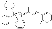 [(2E,4E)-3-Methyl-5-(2,6,6-trimethyl-1-cyclohexen-1-yl)-2,4-pentadien-1-yl]triphenylphosphonium chloride molecular structure (CAS 53282-28-3)