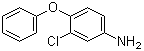 structure of CAS# 5335-29-5, 2-Chloro-4-aminodiphenyl ether;3-Chloro-4-phenoxyaniline; 3-Chloro-4-phenoxybenzenamine; 4-Amino-2-chlorophenyl phenyl ether; NSC 2914