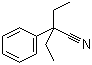 结构式 CAS# 5336-57-2, 2-乙基-2-苯基丁腈