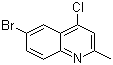 结构式 CAS# 53364-85-5, 6-溴-4-氯-2-甲基喹啉