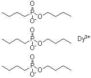 丁基膦酸单丁酯镝盐分子结构 (CAS 53396-57-9)