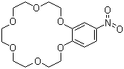 结构式 CAS# 53408-96-1, 4-硝基苯-18-冠醚-6; 4-硝基苯-18-冠-6-醚