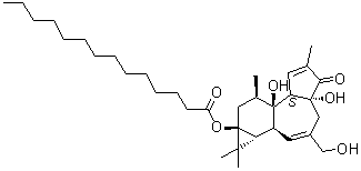 12-Deoxyphorbol 13-myristate molecular structure (CAS 53414-26-9)
