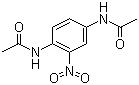 structure of CAS# 5345-53-9, 1,4-Diacetamino-2-nitrobenzene;N,N'-(2-Nitro-1,4-phenylene)bis(acetamide); N,N'-Diacetyl-2-nitro-p-phenylenediamine
