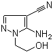 structure of CAS# 5346-53-2, 5-Amino-4-cyano-1-(2-hydroxyethyl)pyrazole;5-Amino-1-(2-hydroxyethyl)-1H-pyrazole-4-carbonitrile