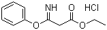 Ethyl 3-imino-3-phenoxypropionate hydrochloride molecular structure (CAS 53461-72-6)