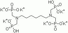 己二胺四亚甲基膦酸钾盐分子结构 (CAS 53473-28-2)
