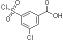 3-Chloro-5-(chlorosulfonyl)benzoic acid molecular structure (CAS 53553-11-0)