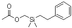 (二甲基苯乙基硅烷基)甲醇乙酸酯分子结构 (CAS 5356-96-7)