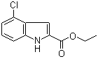 4-氯-1H-吲哚-2-羧酸乙酯分子结构 (CAS 53590-46-8)