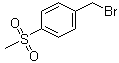 structure of CAS# 53606-06-7, 4-(Methanesulfonyl)benzyl bromide;1-(Bromomethyl)-4-(methylsulfonyl)benzene; 4-(Methylsulfonyl)benzyl bromide