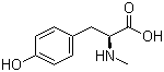 N-甲基-L-酪氨酸分子结构 (CAS 537-49-5)