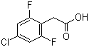 4-Chloro-2,6-difluorophenylacetic acid molecular structure (CAS 537033-55-9)
