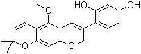 structure of CAS# 53734-75-1, Neorauflavene;4-(5-Methoxy-8,8-dimethyl-2H,8H-benzo[1,2-b:5,4-b']dipyran-3-yl)-1,3-benzenediol