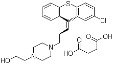结构式 CAS# 53772-83-1, 珠氯噻醇琥珀酸盐