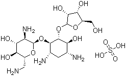 structure of CAS# 53797-35-6, Ribostamycin sulfate