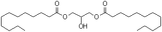 structure of CAS# 539-93-5, Glycerol 1,3-dilaurate;1,3-Dilaurin; 1,3-Dilauroylglycerol; Glycerol 1,3-didodecanoate; alpha,alpha'-Dilaurin