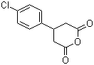 structure of CAS# 53911-68-5, 4-(4-Chlorophenyl)dihydropyran-2,6-dione;3-(4-Chlorophenyl)glutaric anhydride; 4-(4-Chlorophenyl)dihydro-2H-pyran-2,6(3H)-dione