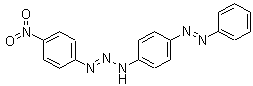 structure of CAS# 5392-67-6, Cadion;1-(4-Nitrophenyl)-3-(4-phenylazophenyl)triazene; 1-(p-Nitrophenyl)-3-(p'-azobenzene)triazene; 3-(p-Nitrophenyl)-1-[p-(phenylazo)phenyl]triazene; Cadion; Cadion A; NSC 6282; NSC 66456; p-Nitrophenyldiazoaminoazobenzene