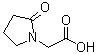 2-氧代-1-吡咯烷乙酸分子结构 (CAS 53934-76-2)