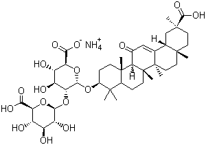 Glycyrrhizic acid ammonium salt molecular structure (CAS 53956-04-0)