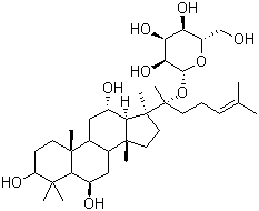 结构式 CAS# 53963-43-2, 人参皂苷 F1