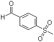 结构式 CAS# 5398-77-6, 对甲砜基苯甲醛