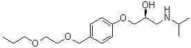 (2S)-1-[(1-Methylethyl)amino]-3-[4-[(2-propoxyethoxy)methyl]phenoxy]-2-propanol molecular structure (CAS 539823-42-2)