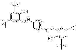 2,2'-[(1S,2S,4S,5S)-Bicyclo[2.2.1]heptane-2,5-diylbis(nitrilomethylidyne)]bis[4,6-bis(1,1-dimethylethyl)phenol] molecular structure (CAS 539834-16-7)