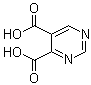 structure of CAS# 54001-63-7, 4,5-Pyrimidinedicarboxylic acid;4,5-Dicarboxypyrimidine; NSC 611396