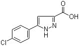 5-(4-Chlorophenyl)-1H-pyrazole-3-carboxylic acid molecular structure (CAS 54006-63-2)