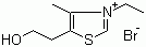 3-Ethyl-5-(2-hydroxyethyl)-4-methylthiazolium bromide molecular structure (CAS 54016-70-5)