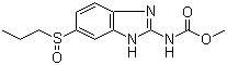 structure of CAS# 54029-12-8, Albendazole S-oxide;Albendazole oxide; Methyl N-(6-propylsulfinyl-1H-benzoimidazol-2-yl)carbamate