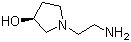 (3S)-1-(2-氨乙基)-3-吡咯烷醇分子结构 (CAS 540787-75-5)