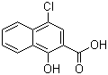 4-氯-1-羟基萘-2-甲酸分子结构 (CAS 5409-15-4)