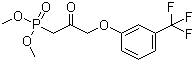 structure of CAS# 54094-19-8, Dimethyl [2-oxo-3-[3-(trifluoromethyl)phenoxy]propyl]phosphonate;1-dimethoxyphosphoryl-3-[3-(trifluoromethyl)phenoxy]propan-2-one