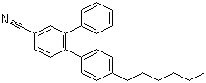4-Cyano-4'-hexylterphenyl molecular structure (CAS 54211-47-1)