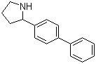 2-(4-联苯基)吡咯烷分子结构 (CAS 5424-66-8)
