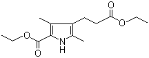Ethyl 2,4-dimethyl-5-(ethoxycarbonyl)-3-pyrrolepropionate molecular structure (CAS 54278-10-3)