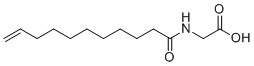 N-(1-oxo-10-undecen-1-yl)-Glycine molecular structure (CAS 54301-26-7)