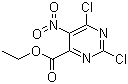 Ethyl 2,6-dichloro-5-nitropyrimidine-4-carboxylate molecular structure (CAS 54368-61-5)
