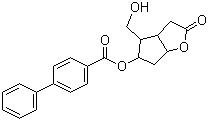 (+/-)-Corey lactone 5-(4-phenylbenzoate) molecular structure (CAS 54382-73-9)