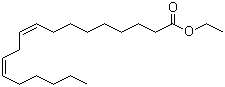 Ethyl linoleate molecular structure (CAS 544-35-4)