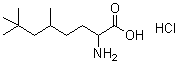 2-氨基-5,7,7-三甲基辛酸盐酸盐分子结构 (CAS 5440-38-0)