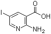 2-Amino-5-iodo-3-pyridinecarboxylic acid molecular structure (CAS 54400-30-5)