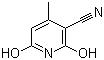 structure of CAS# 5444-02-0, 3-Cyano-2,6-dihydroxy-4-methylpyridine;2,6-Dihydroxy-4-methyl-3-pyridinecarbonitrile