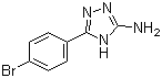 结构式 CAS# 54464-13-0, 5-(4-溴苯基)-4H-1,2,4-三唑-3-胺