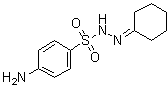 4-氨基苯磺酸环己亚基酰肼分子结构 (CAS 5448-65-7)
