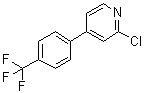 2-Chloro-4-[4-(trifluoromethyl)phenyl]pyridine molecular structure (CAS 545396-54-1)