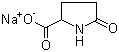 2-吡咯烷酮-5-羧酸钠分子结构 (CAS 54571-67-4)